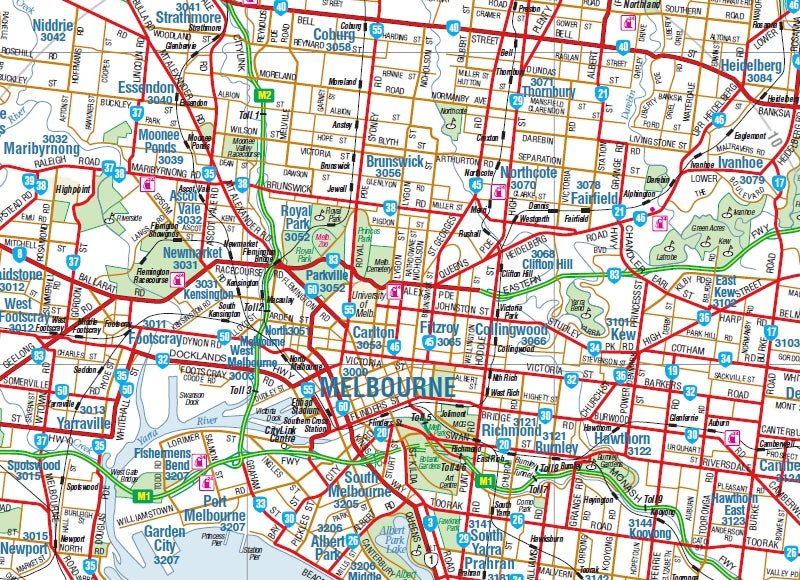Melbourne & Region Map - Hema Maps - Maps - 9781876413965 - Caravan World