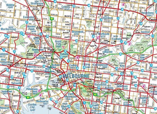 Melbourne & Region Map - Hema Maps - Maps - 9781876413965 - Caravan World