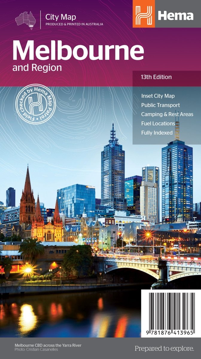Melbourne & Region Map - Hema Maps - Maps - 9781876413965 - Caravan World