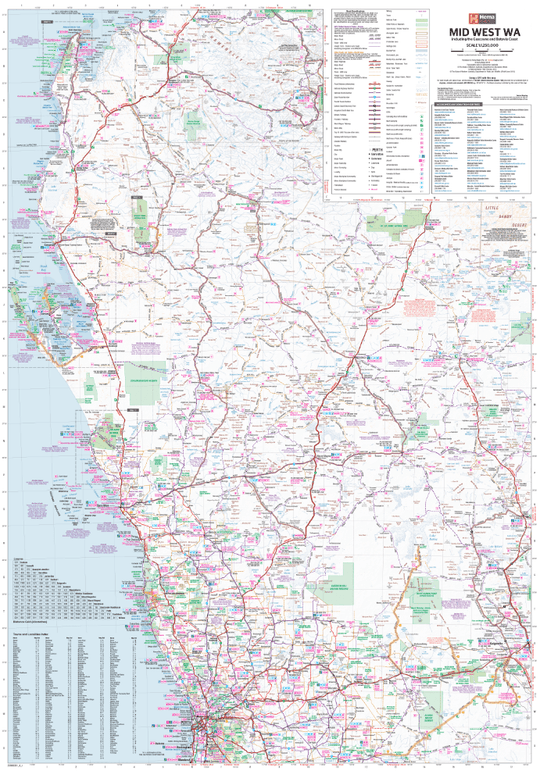 Mid West Western Australia Map - Hema Maps - Maps - 9321438002109 - Caravan World