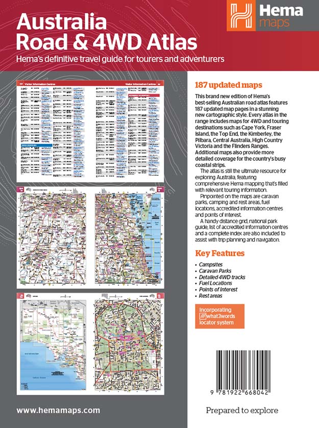 Motorcycle Adventures Top 200 Rides + Australia Road & 4WD Handy Atlas Bundle - Hema Maps - Bundle - Print - BOM50005 - Caravan World