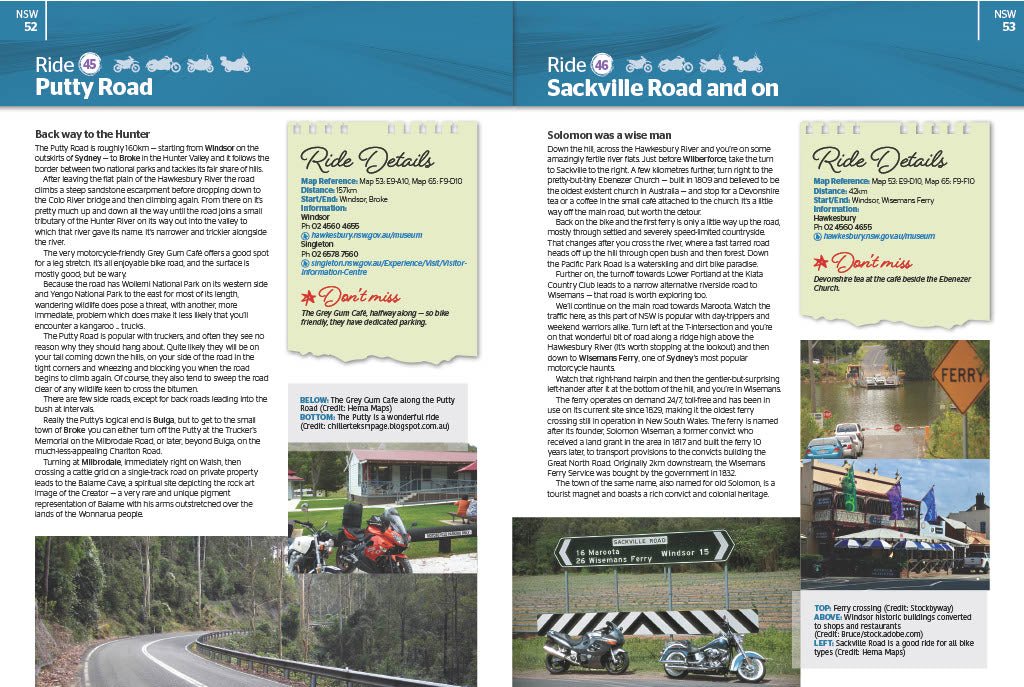 Motorcycle Adventures Top 200 Rides - Hema Maps - Books - 9781922668950 - Caravan World
