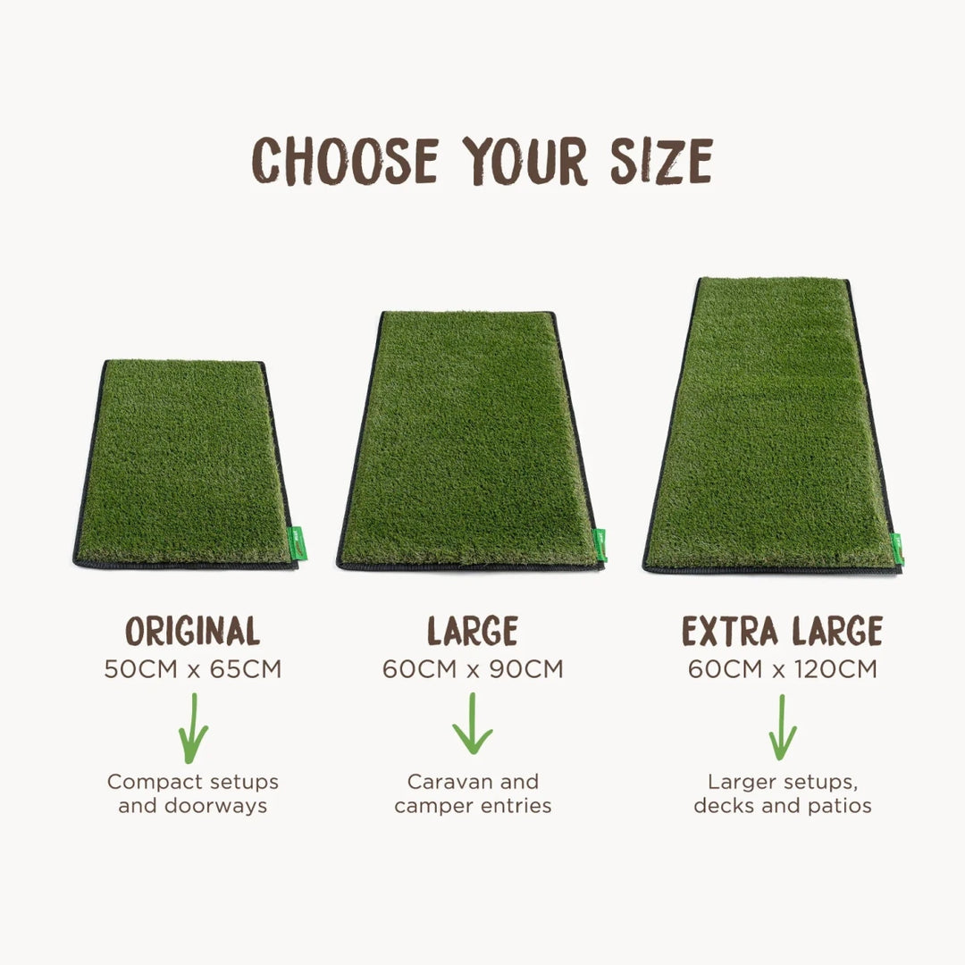 Muk Mat - Green with Pitch Black edging - Muk Mat - MUK-MAT-GRN-PB-LG -Caravan World