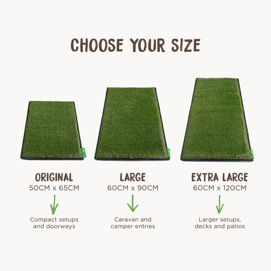 Muk Mat - Green with Pitch Black edging - Muk Mat - MUK-MAT-GRN-PB-LG -Caravan World