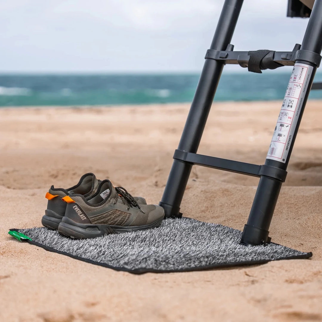 Muk Mat - Grey with Pitch Black Edging - Muk Mat - MUK-MAT-GRY-PB-LG -Caravan World