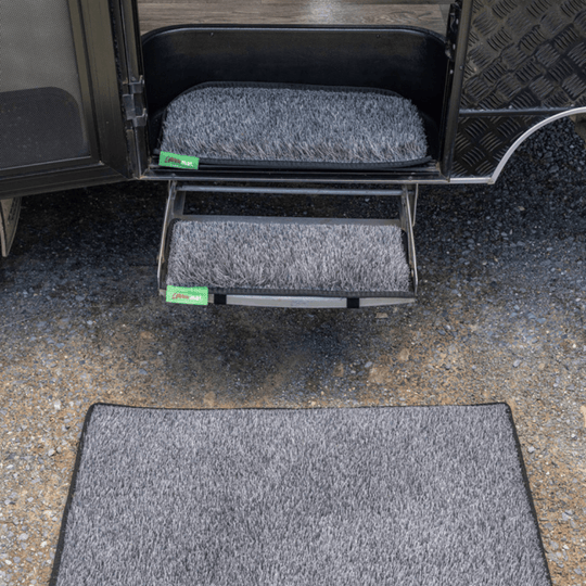 Muk Mat - Grey with Pitch Black Edging - Muk Mat - MUK-MAT-GRY-PB-LG -Caravan World