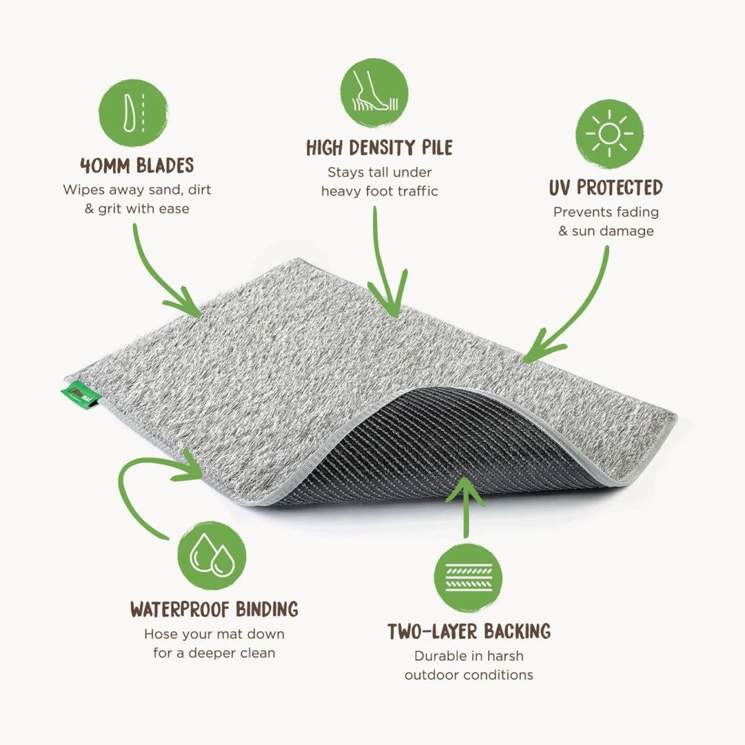 Muk Mat - Light Grey Pull-Out Step 51x20cm - Muk Mat - MUK-MAT-LGTGRY-PB-PULLOUT-STEP -Caravan World