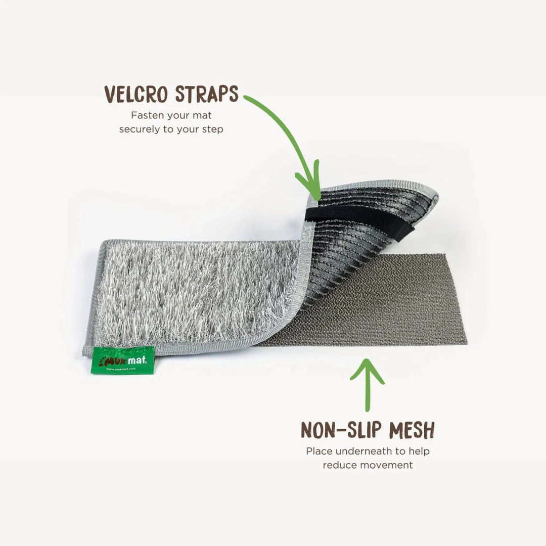 Muk Mat - Light Grey Pull-Out Step 51x20cm - Muk Mat - MUK-MAT-LGTGRY-PB-PULLOUT-STEP -Caravan World