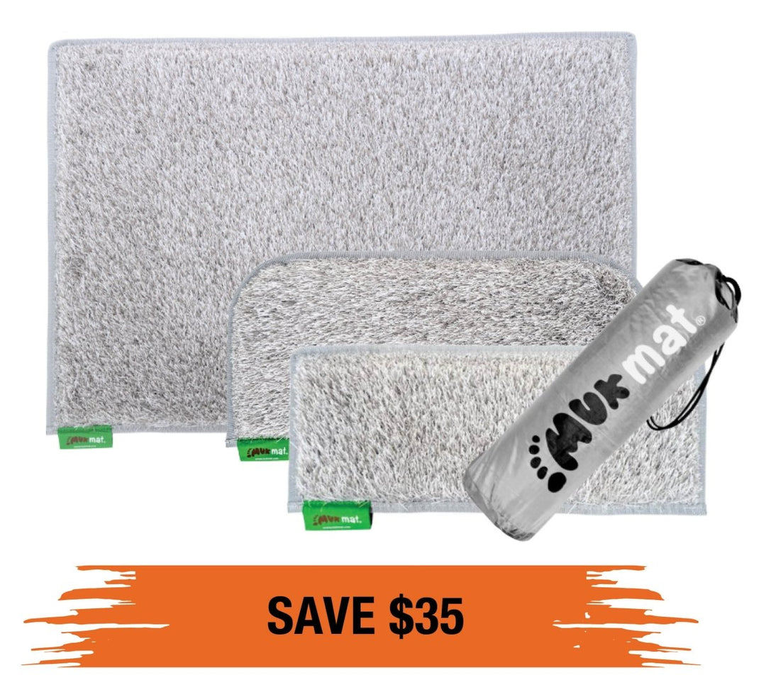 Muk Mat Medium Caravan Bundle in Light Grey - Muk Mat - MUKMATBDL-LGTGRY -Caravan World