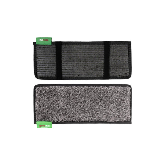 Muk Mat Steps - Grey with Black Pitch Edging - Muk Mat - MUK-MAT-GRY-PB-PULLOUT-STEP -Caravan World