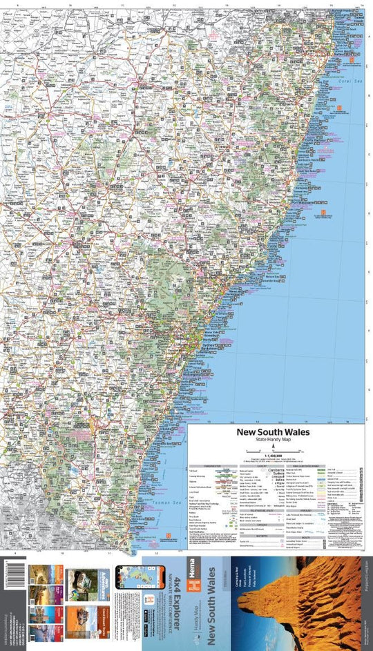 New South Wales Handy Map - Hema Maps - Maps - 9781925625608 - Caravan World