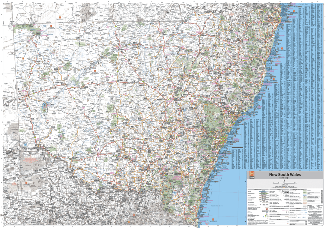 New South Wales State Map - Hema Maps - Maps - 9781925625615 - Caravan World