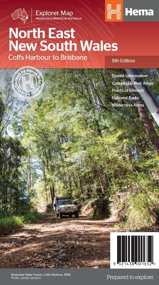 North East New South Wales Map - Hema Maps - Maps - 9321438001652 - Caravan World