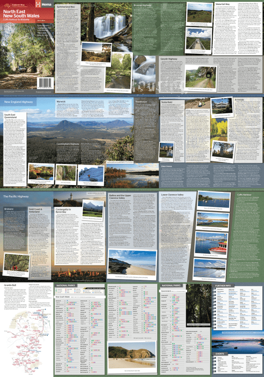 North East New South Wales Map - Hema Maps - Maps - 9321438001652 - Caravan World