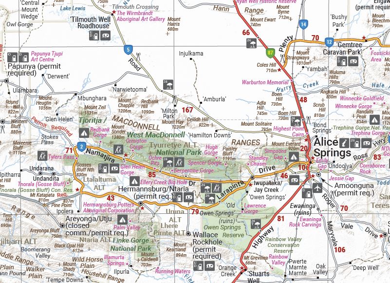 Northern Territory Handy Map - Hema Maps - Maps - 9781925625684 - Caravan World