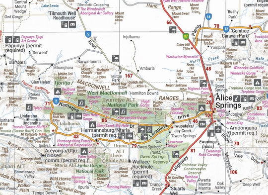 Northern Territory Handy Map - Hema Maps - Maps - 9781925625684 - Caravan World
