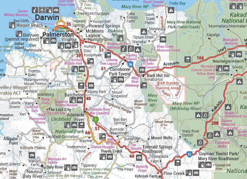 Northern Territory Handy Map - Hema Maps - Maps - 9781925625684 - Caravan World