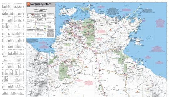 Northern Territory Handy Map - Hema Maps - Maps - 9781925625684 - Caravan World