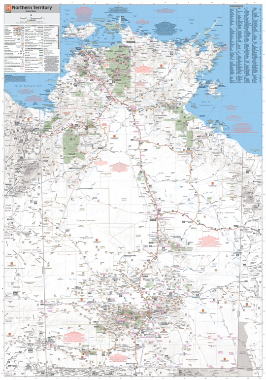 Northern Territory State Map - Hema Maps - Maps - 9321438001508 - Caravan World