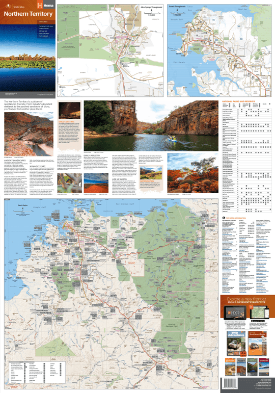 Northern Territory State Map - Hema Maps - Maps - 9321438001508 - Caravan World