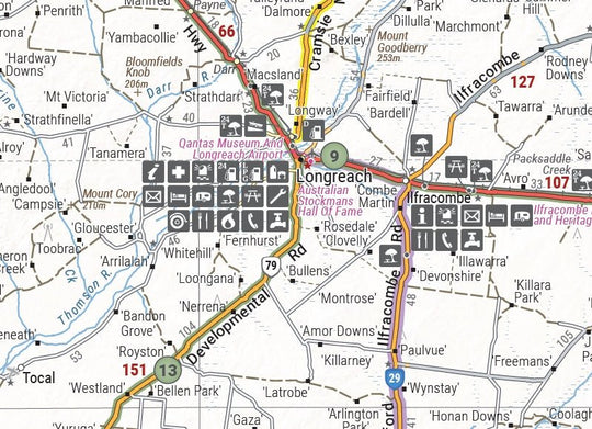 Outback Queensland Map - Hema Maps - Maps - 9781922668769 - Caravan World