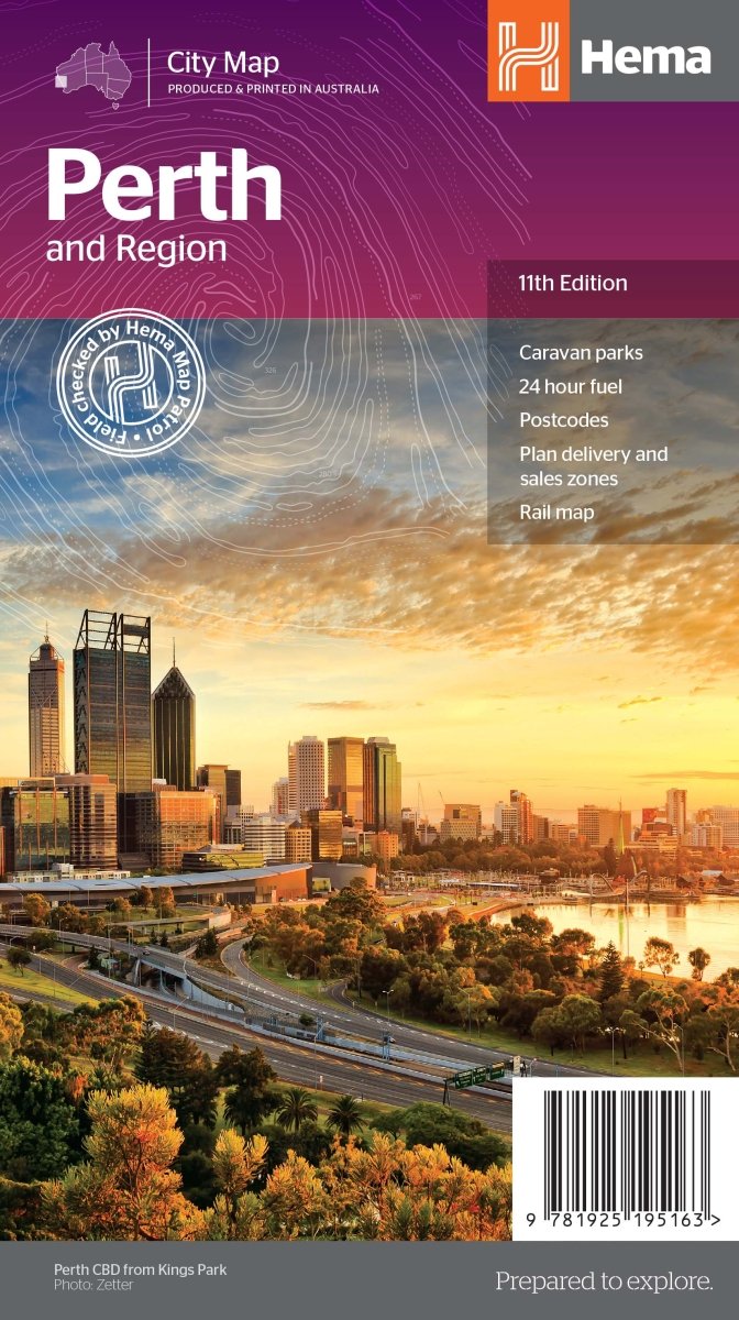 Perth & Region Map - Hema Maps - Maps - 9781925195163 - Caravan World