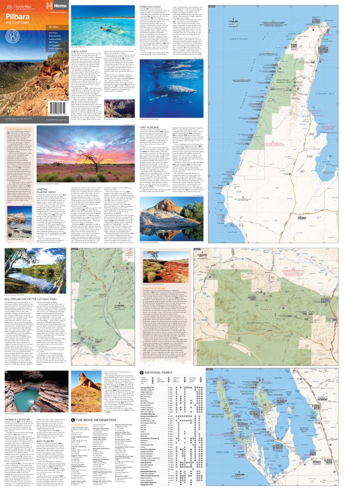 Pilbara & Coral Coast Map - Hema Maps - Maps - 9781925625752 - Caravan World