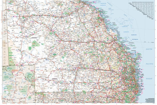Queensland Handy Map - OE - Hema Maps - Maps - 9781865007144 - Caravan World