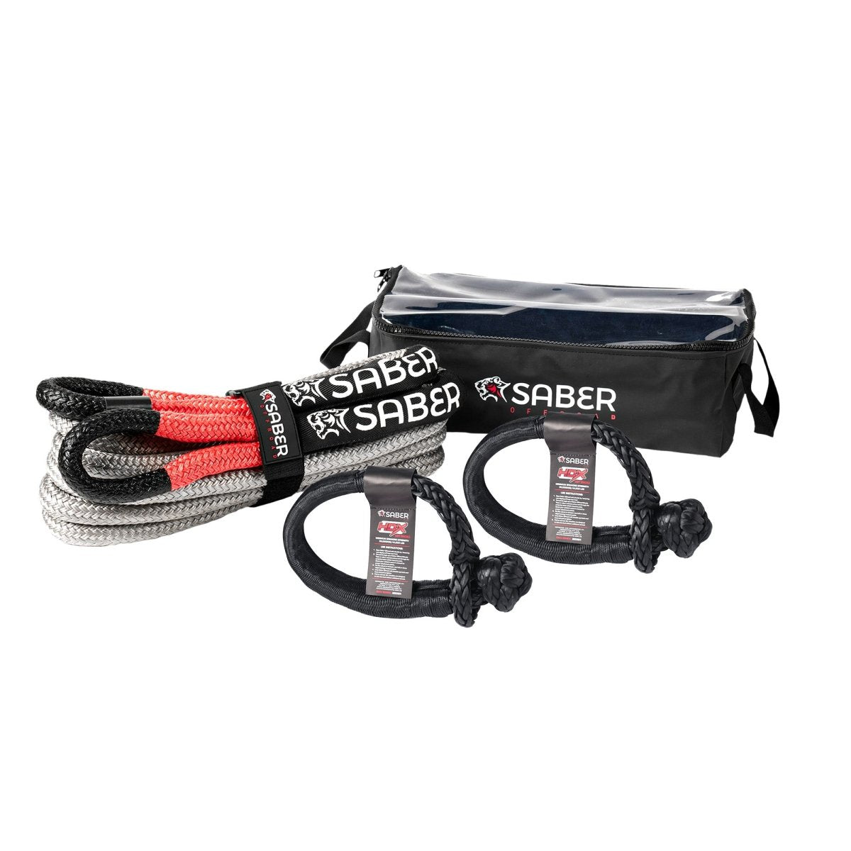 Saber 12k Heavy Duty Kinetic Recovery Kit - Saber Offroad - SBR-12KKIT2 - Caravan World