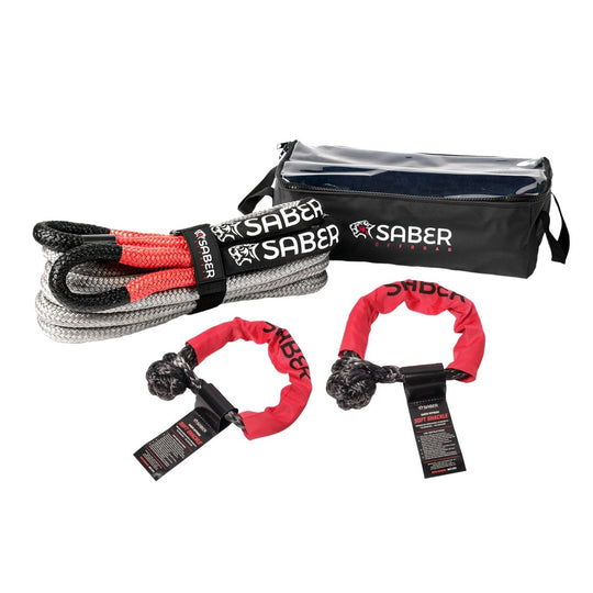 Saber 12k Kinetic Recovery Kit - Saber Offroad - SBR-12KKIT1 - Caravan World