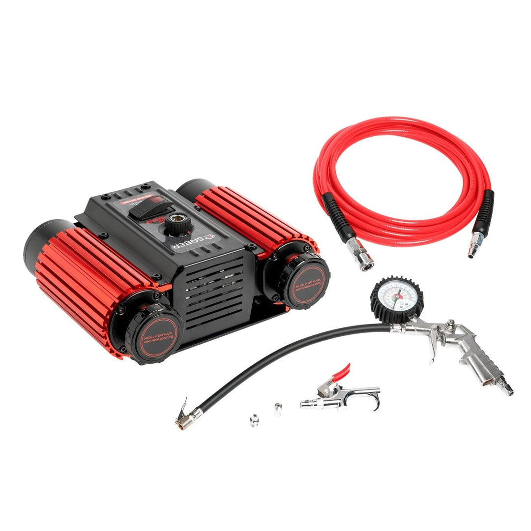 Saber Select Series Twin Air Compressor & Inflation Kit - Saber Offroad - SBR-TAC1 - Caravan World