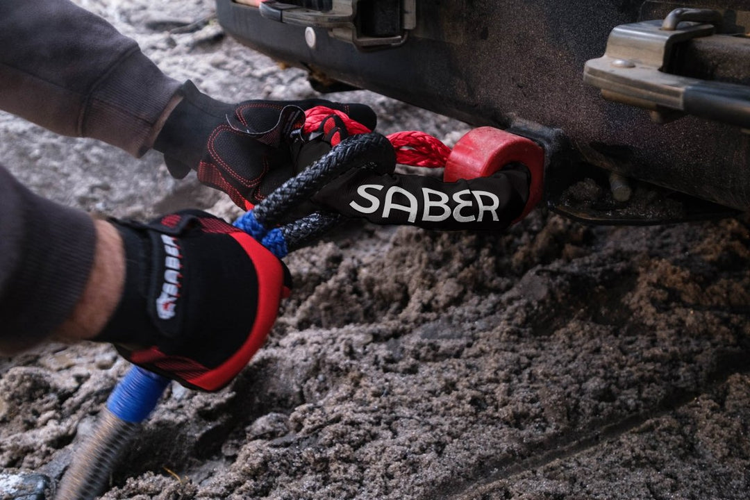 Saber Soft Shackle with Protective Sheath - 15,000KG - Saber Offroad - SBR-15KSSB - Caravan World