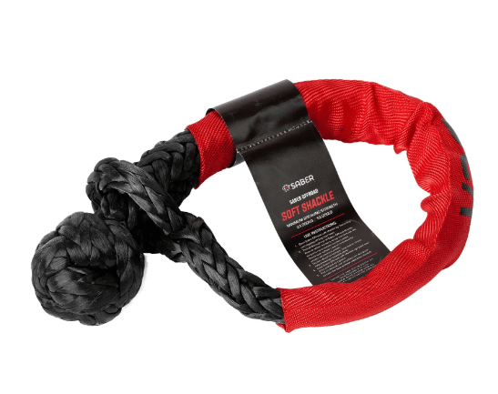 Saber Soft Shackle with Protective Sheath - 24,000KG - Saber Offroad - SBR-24KSSB - Caravan World