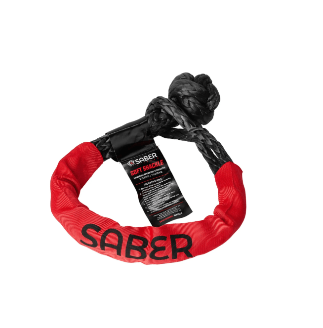 Saber Soft Shackle with Protective Sheath - 6,000KG - Saber Offroad - SBR-6KSSB - Caravan World