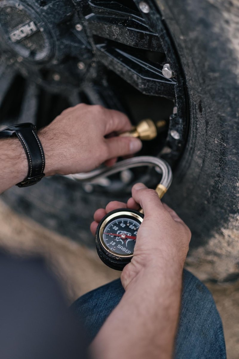 Saber Tyre Safety Bundle - Tyre Deflator & Repair Kit - Saber Offroad - SBR-TSB1 - Caravan World