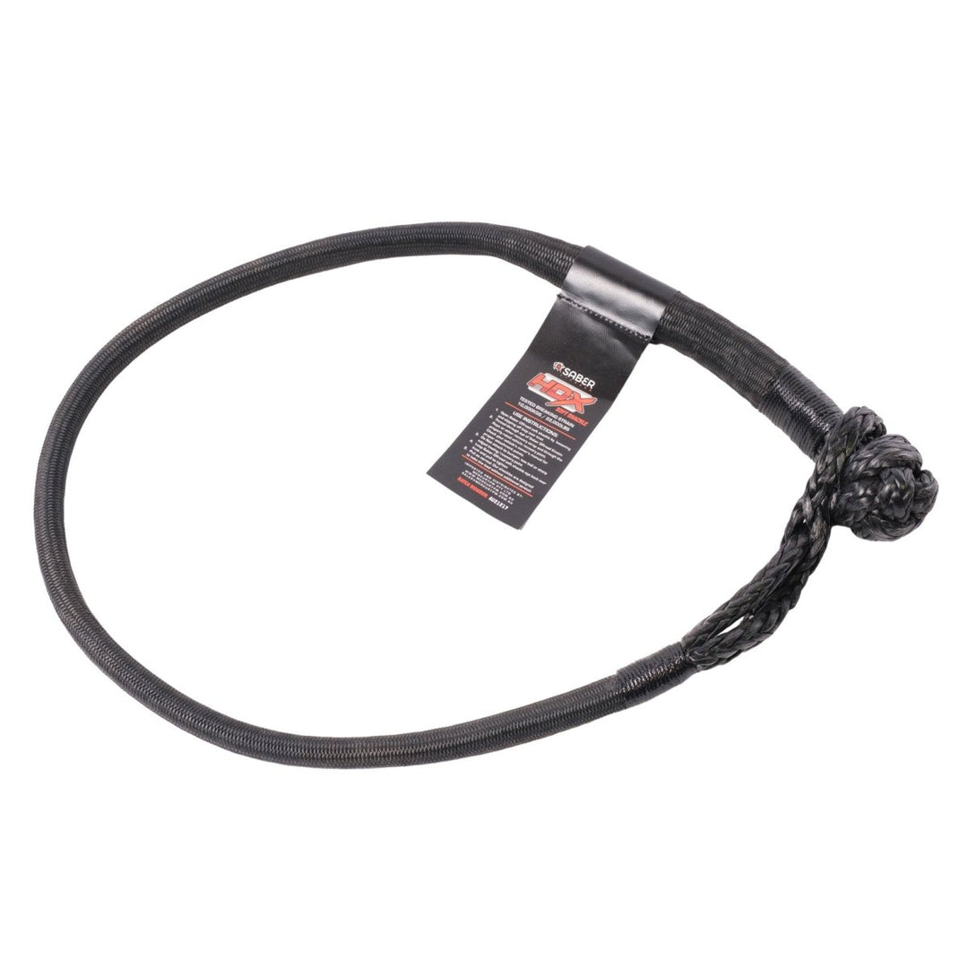 SaberPro 10,000kg HDX Soft Shackle with Technora Binding - Long - Saber Offroad - SBR-10KTBSSBL - Caravan World
