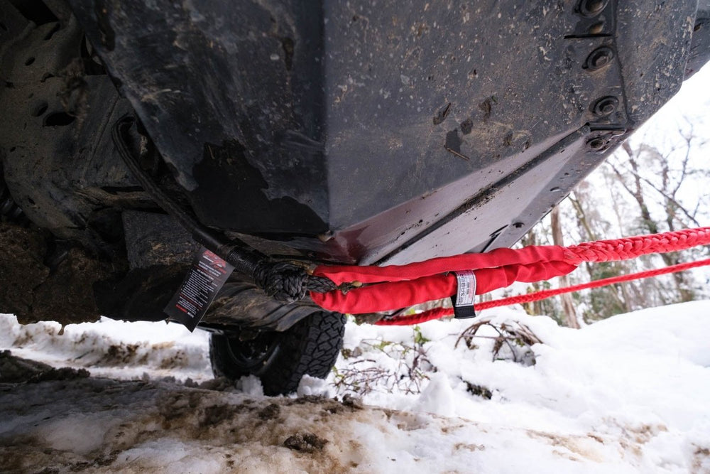 SaberPro 10,000kg HDX Soft Shackle with Technora Binding - Long - Saber Offroad - SBR-10KTBSSBL - Caravan World