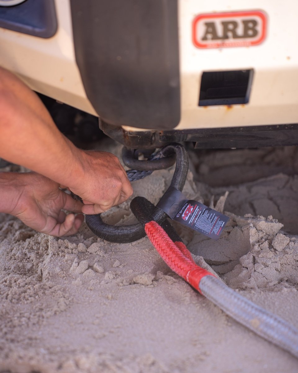 SaberPro 20,000kg HDX Soft Shackle with Technora Binding - Saber Offroad - SBR-20KTBSSB - Caravan World