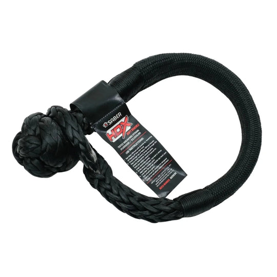 SaberPro 24,000KG HDX Soft Shackle with Technora Binding - Saber Offroad - SBR-24KTBSSB - Caravan World
