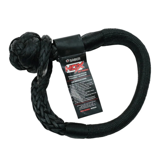 SaberPro 24,000KG HDX Soft Shackle with Technora Binding - Saber Offroad - SBR-24KTBSSB - Caravan World