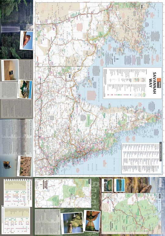 Savannah Way - Cairns to Broome Map - Hema Maps - Maps - 9781865007335 - Caravan World