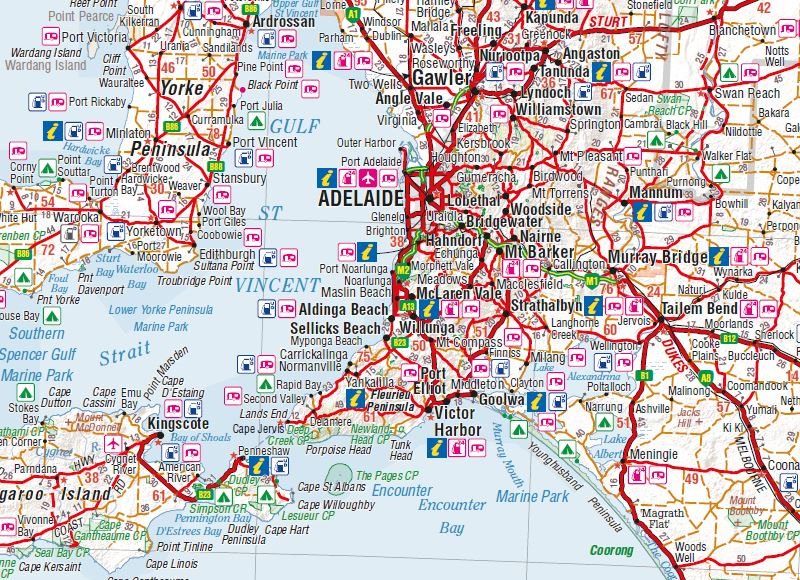 South Australia State Map - Hema Maps - Maps - 9781865009865 - Caravan World