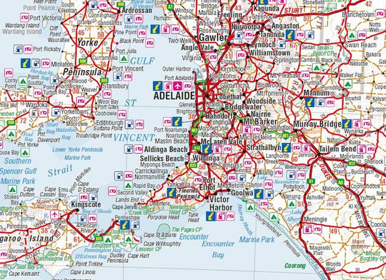 South Australia State Map - Hema Maps - Maps - 9781865009865 - Caravan World