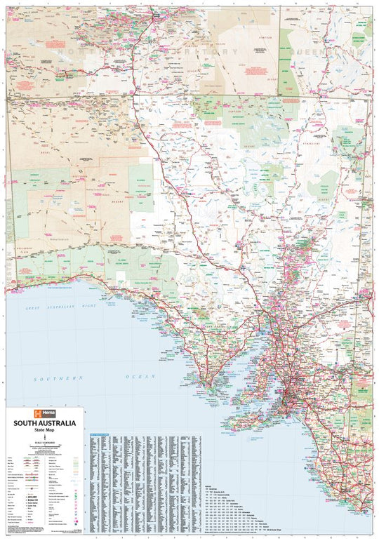 South Australia State Map - Hema Maps - Maps - 9781865009865 - Caravan World