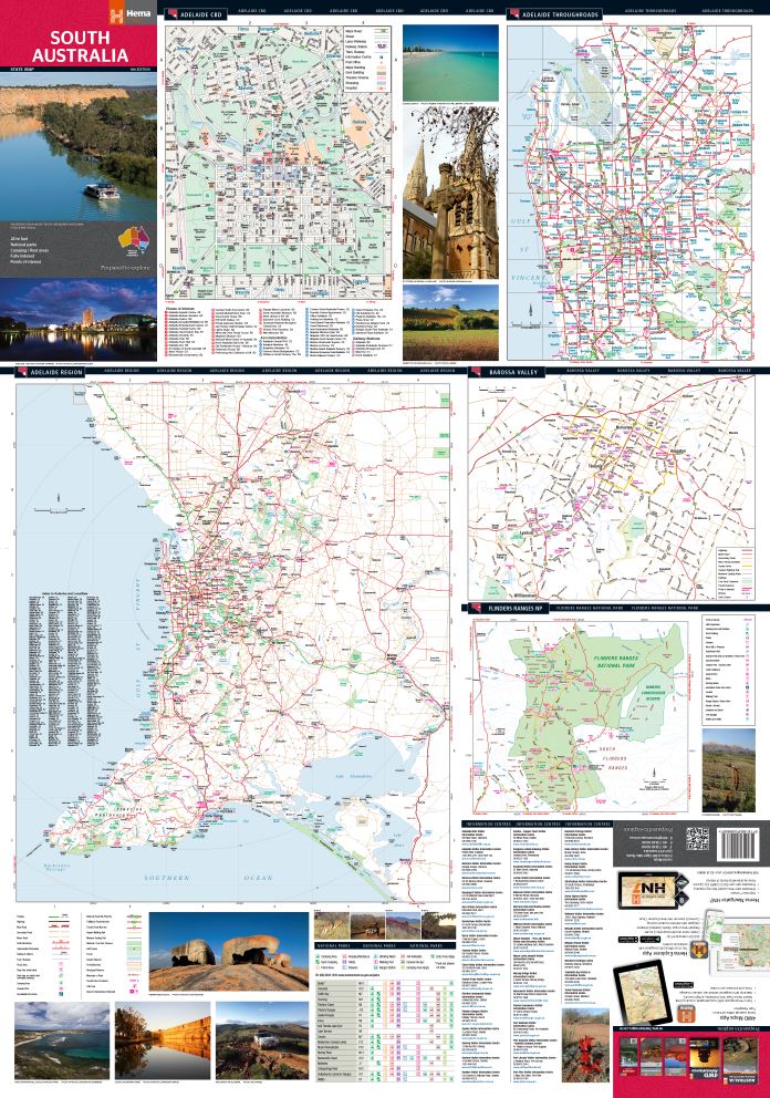 South Australia State Map - Hema Maps - Maps - 9781865009865 - Caravan World