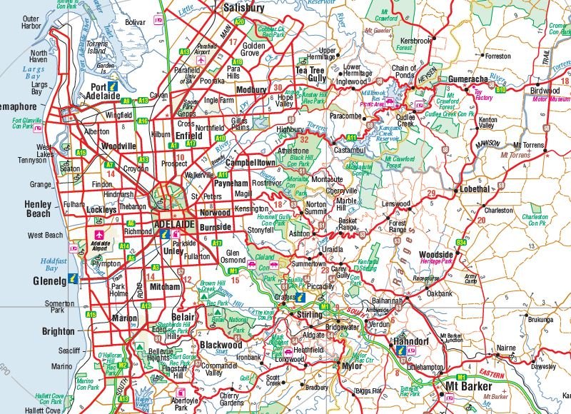 South Australia State Map - Hema Maps - Maps - 9781865009865 - Caravan World