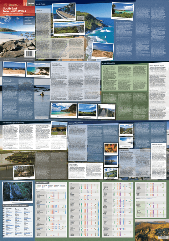 South East New South Wales Map - Hema Maps - Maps - 9781925625967 - Caravan World