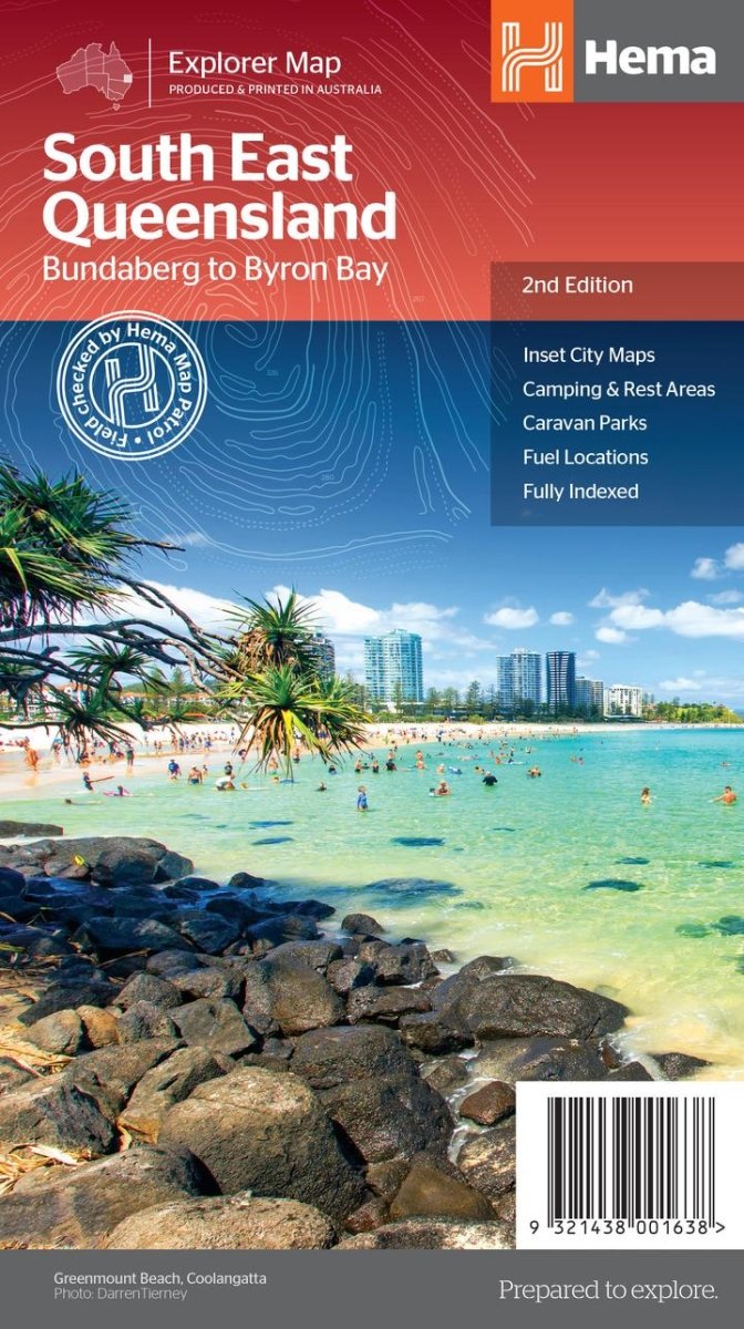 South East Queensland Map - Hema Maps - Maps - 9321438001638 - Caravan World