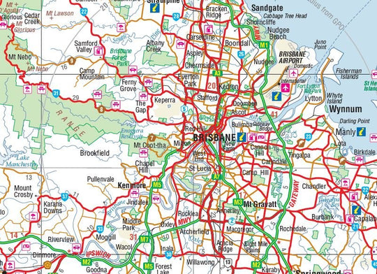 South East Queensland Map - Hema Maps - Maps - 9321438001638 - Caravan World
