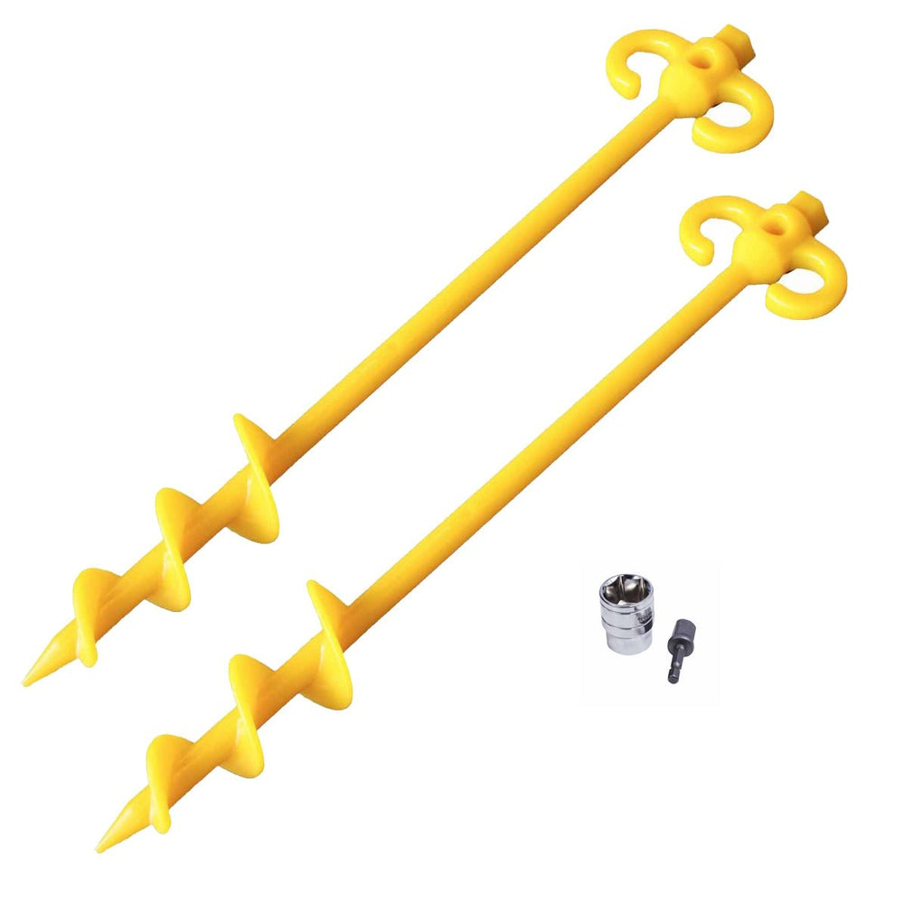 Supa Peg- Sand Screw Peg 15mm x 500mm Kit - Supapeg Australia - SSTPPCY500H -Caravan World